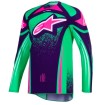 Μπλούζα motocross Alpinestars TECHSTAR NOMUR PURPLE/GREEN/PINK  thumb