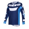 Μπλούζα motocross Alpinestars RIWAY BLUE/WHITE