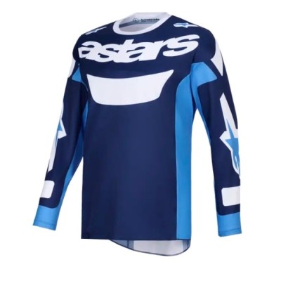 Μπλούζα motocross Alpinestars RIWAY BLUE/WHITE