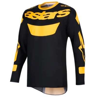 Μπλούζα motocross Alpinestars RIWAY BLACK/YELLOW
