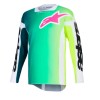 Μπλούζα motocross Alpinestars Racer Portl GREEN/WHITE/BLACK