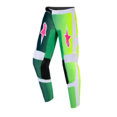 Παιδικό παντελόνι motocross ALPINESTARS FLUID PORTL GRN/WH/BLK