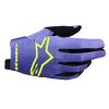 Γάντια μηχανής motocross ALPINESTARS RADAR PURPLE/YELLOW