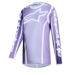 Γυναικεία μπλούζα motocross Alpinestars FLUID APEX VIOLET/WHITЕ