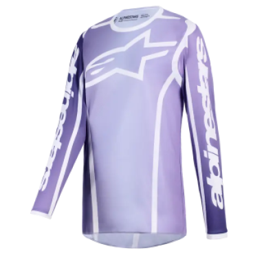 Γυναικεία μπλούζα motocross Alpinestars FLUID APEX VIOLET/WHITЕ