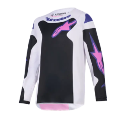 Παιδική μπλούζα motocross Alpinestars FLUID GRID BLKACK/GREY/PINK