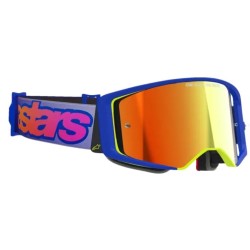 Μάσκα motocross ALPINESTARS SUPERTECH VISTA BLUE/YLW/PUR MIRROR-RED