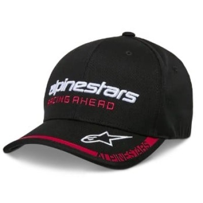 Καπέλο ALPINESTARS CRV BILL INDENT BLACK/RED