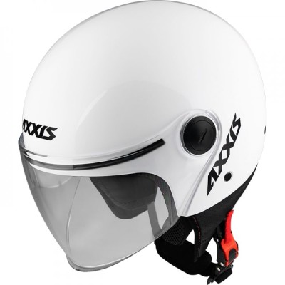 Κράνος μηχανής AXXIS SQUARE S SOLID WHITE