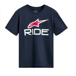 Κοντομάνικο μπλουζάκι ALPINESTARS SS SS CSF RIDE 4.0 NAVY/WHITE/RED