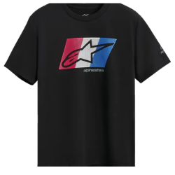 Κοντομάνικο μπλουζάκι ALPINESTARS SS CSF GLOBAL BLACK/RЕD/WHITEH/BLUE