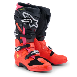 Μπότες μηχανής ALPINESTARS TECH 7 BLK/RD FLUO/PINK