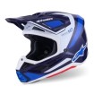 Κράνος μηχανής ALPINESTARS SM7 RISE BLUE/WHITE thumb
