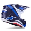 Κράνος μηχανής ALPINESTARS SM7 RISE BLUE/WHITE thumb