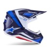 Κράνος μηχανής ALPINESTARS SM7 RISE BLUE/WHITE thumb