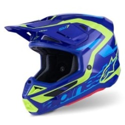 Κράνος μηχανής ALPINESTARS SM7 DEED BLUE/YEL