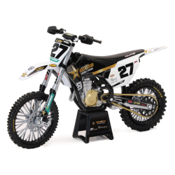 Παιχνίδι - μοτοσυκλέτα NEW-RAY Husqvarna Rockstar - M. Stewart (No 27) 1:12
