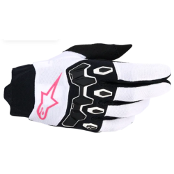 Γυναικεία γάντια motocross ALPINESTARS FULL BORE V2 WHITE/PINK/BLACK