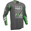Μπλούζα motocross THOR LAUNCHMODE FUTURA CHAR/GRN thumb