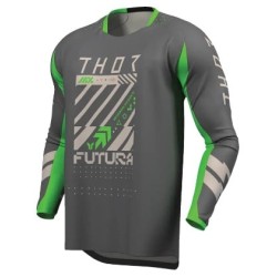 Μπλούζα motocross THOR LAUNCHMODE FUTURA CHAR/GRN