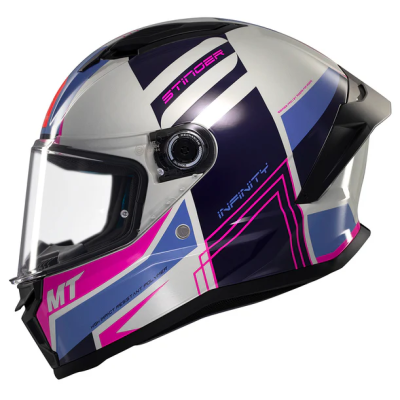 Κράνος μηχανής MT STINGER 2 TRON C8 GLOSS PINK