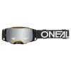 Μάσκα μηχανής motocross O'NEAL B-33 HEXA BLACK/GOLD - SILVER MIRROR