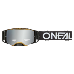 Μάσκα μηχανής motocross O'NEAL B-33 HEXA BLACK/GOLD - SILVER MIRROR