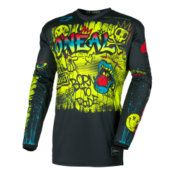 Παιδική μπλούζα motocross O'NEAL ELEMENT RANCID BLACK/NEON YELLOW V.26