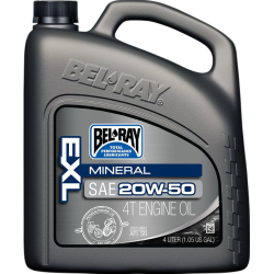 Λάδι μηχανής BEL-RAY EXL MINERAL 4T 20W-50 4L Λάδι μηχανής BEL-RAY EXL MINERAL 4T 20W-50 4L