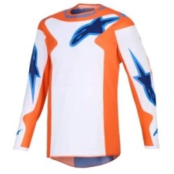 Μπλούζα motocross Alpinestars FLUID GRID ORAN/BLUE Μπλούζα motocross Alpinestars FLUID GRID ORAN/BLUE