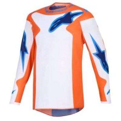 Μπλούζα motocross Alpinestars FLUID GRID ORAN/BLUE