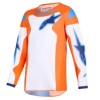 Παιδική μπλούζα motocross Alpinestars FLUID GRID ORAN/BLUE