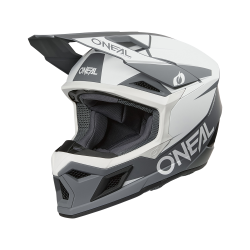 Κράνος motocross O'NEAL 3SERIES SOLID WHITE/BLACK