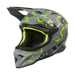 Κράνος motocross O'NEAL 1SERIES SPLASH GRAY/NEON YELLOW V.26