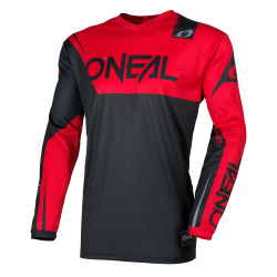 Μπλούζα motocross O`NEAL ELEMENT RACEWEAR BLACK/RED V.26
