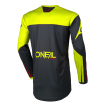 Μπλούζα motocross O`NEAL ELEMENT RACEWEAR BLACK/NEON YELLOW V.26 thumb
