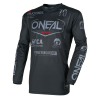 Μπλούζα motocross O`NEAL ELEMENT BRAND BLACK/GRAY V.26
