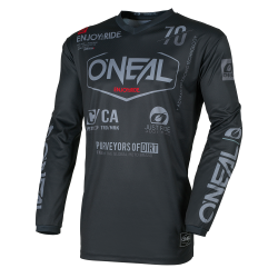 Μπλούζα motocross O`NEAL ELEMENT BRAND BLACK/GRAY V.26