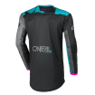 Γυναικεία μπλούζα motocross O`NEAL ELEMENT ROLLER BLACK/CYAN Γυναικεία μπλούζα motocross O`NEAL ELEMENT ROLLER BLACK/CYAN thumb