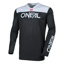 Μπλούζα motocross O'NEAL HARDWEAR ELITE BLACK/WHITE V.26