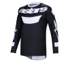 Μπλούζα motocross Alpinestars RACER AIR RIWAY BLACK/WHITE
