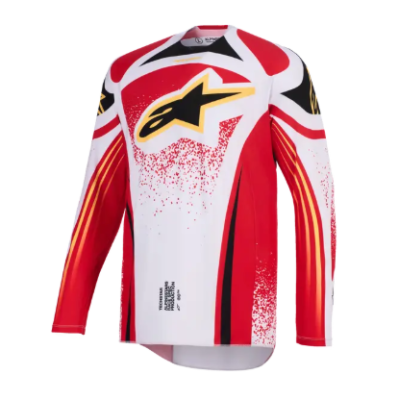 Μπλούζα motocross Alpinestars TECHSTAR NOMUR GRAY/RED/BLACK
