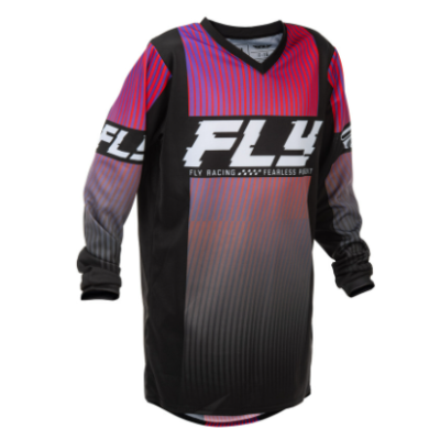 Παιδική μπλούζα motocross FLY RACING F-16 Youth - Black/Red/Purple