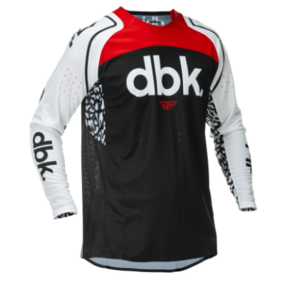 Μπλούζα motocross FLY RACING Evolution DST DBK Special Edition - Black/White/Red