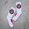Κάλτσες ποδηλασίας Life on Wheels WHITE/RED  