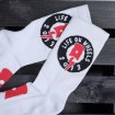 Κάλτσες ποδηλασίας Life on Wheels WHITE/RED   thumb