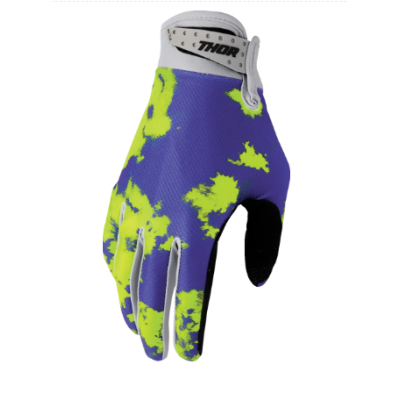 Γάντια motocross THOR LAUNCHMODE BLEACH GRAY/ACID