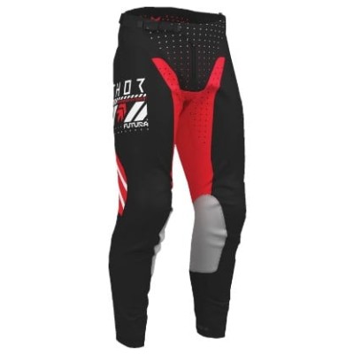 Παντελόνι μηχανής motocross THOR LAUNCHMODE FUTURA BLACK/RED