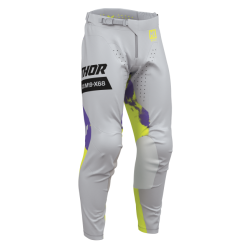 Παντελόνι μηχανής motocross THOR LAUNCHMODE BLEACH GRAY/ACID