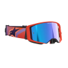 Μάσκα μηχανής motocross ALPINESTARS SUPERTECH VISION CORP CORAL/PURPLE MIRROR BLUE